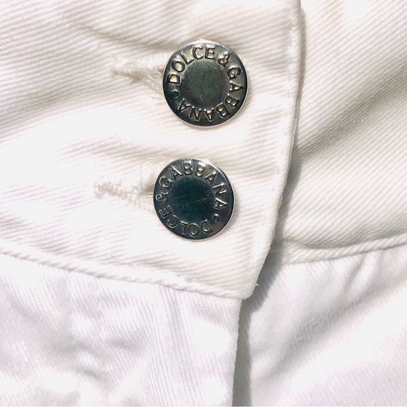 Dolce Gabbana white jeans with crystals Sz 30 x 32 - Picture 15 of 16